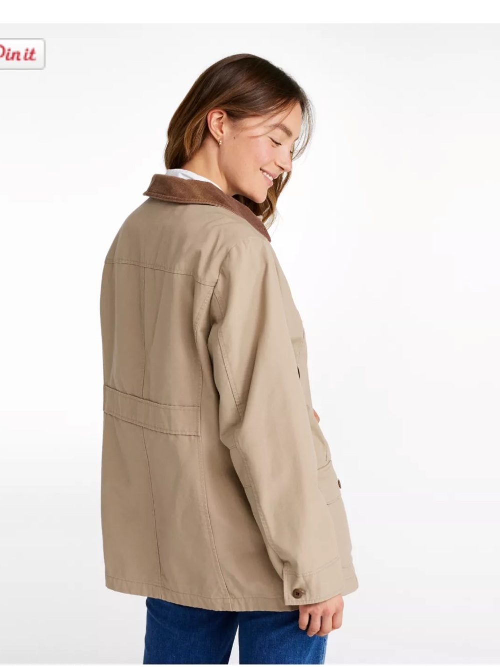 LL Bean M Women's Adirondack Barn Coat, Flannel-Lined Olive Green NWT Price Firm - Picture 15 of 16